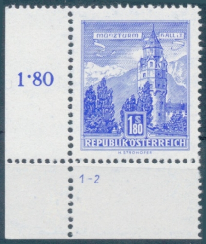 Briefmarke mit Symbolzahl(en)